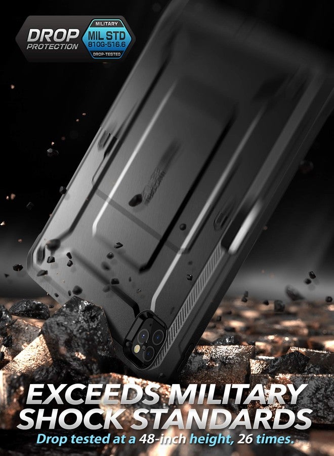 SUPCASE for iPad Pro 12.9 Inch 4th generation 2020 Case with Built-in Screen Protector & Stand(Unicorn Beetle Pro), [Military-Grade Protection] [Apple Pencil Holder] Full-Body Rugged Cover, Black - Image 5